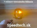 LED maják AKU - oranžový s magnetom / ECE R10, R65 / diaľkové ovládanie (130x140mm) - Video Youtube