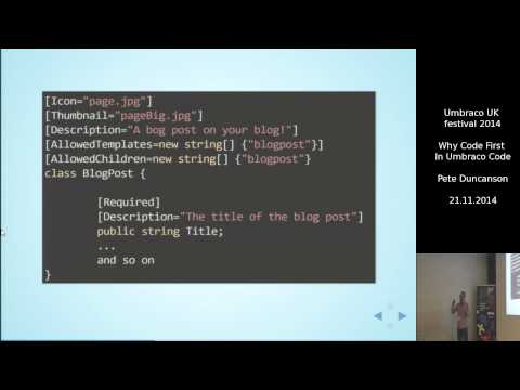 Umbraco UK festival 2014 - Pete Duncanson - Why Code First Is Bad