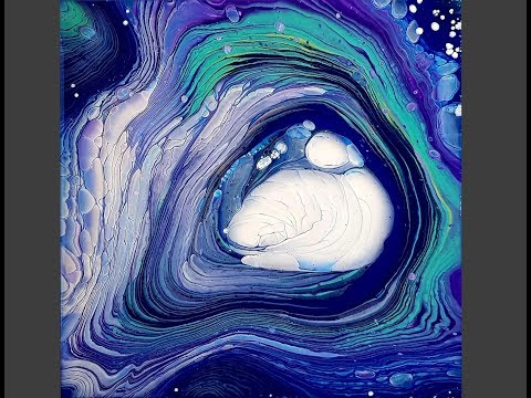 #403 Gorgeous Cloud Pour Using Decoart Satin Enamels Paint