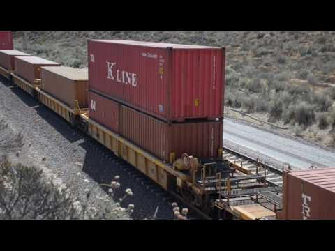 Union Pacific at Hill 582 with CSX engine Cajon Pass CA