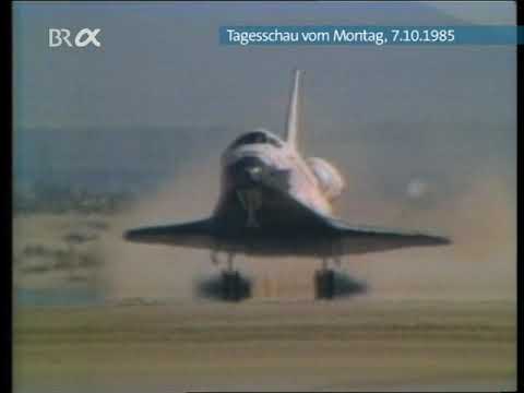 ARD Tagesschau vom 07.10.1985 - Shuttle STS-51J Landung