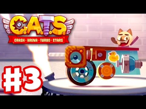CATS: Crash Arena Turbo Stars - Gameplay Walkthrough Part 3 - Metal Parts and Spending Gems! (iOS) - YouTube
