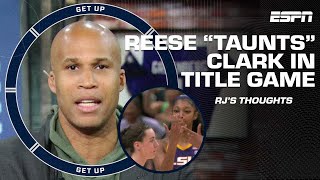 Richard Jefferson&#39;s thoughts on Angel Reese &#39;taunting&#39; Caitlin Clark | Get Up