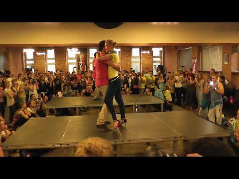 Joao & Giedre kizomba tango influence demo [Warsaw Kizomba Festival 2014]
