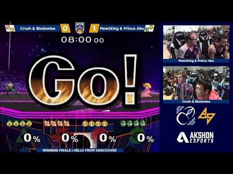 BOBC2 | Crush & Bladewise (Red) vs. Mew2King & Prince Abu (Green) | SSBM Winners Finals