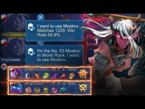 2 TOP GLOBAL MOSKOV CONNECTION! I MET MY TOP GLOBAL FAN AND WE DOMINATE THE GAME! - MLBB
