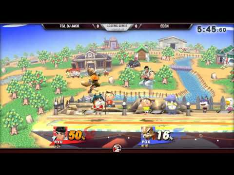 VS Weekly 4/14/16 - Losers Semis - DJ Jack (Ryu) vs. Eden (Roy) - Smash 4