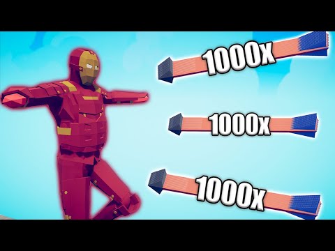 IRON MAN GIANT vs 1000x OVERPOWERED UNITS - TABS | Totally Accurate Battle Simulator 2023