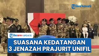 Suasana Duka saat 3 Jenazah Prajurit UNIFIL yang Gugur di Lebanon Tiba di Bandara Soekarno Hatta