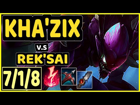 CHASESHACO (KHA'ZIX) vs REK'SAI - 7/1/8 KDA JUNGLE GAMEPLAY - NA Ranked MASTER