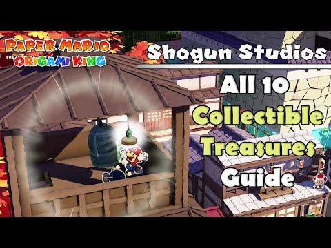 All Collectible Treasures in Shogun Studios - Paper Mario: Origami King