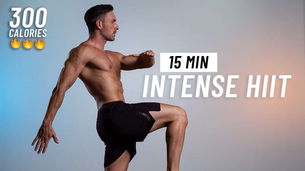 15 Min Intense HIIT Workout - ALL STANDING - No Squats or Lunges