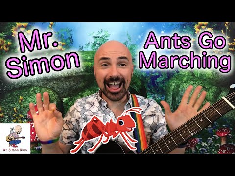 The Ants Go Marching One by One | Mr Simon Music | Easy Childrens Nursery Rhymes