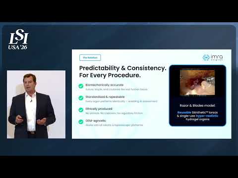 Adam Clark, IMRA Surgical - Ethical surgical training models for robotic skills | LSI USA '26