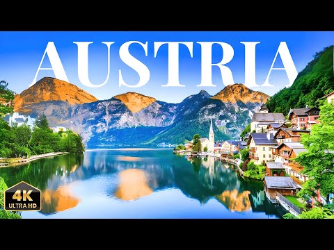 FLYING OVER AUSTRIA (4K UHD) - Relaxing Music & Stunning Nature Views