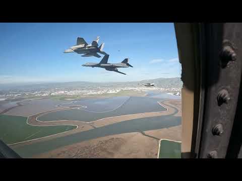 In the Cockpit - Super Bowl LX Flyover by the U.S. Air Force and Navy