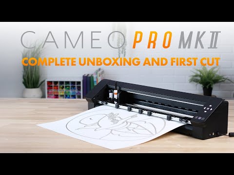 Silhouette Cameo Pro MK II Unboxing & First Cut