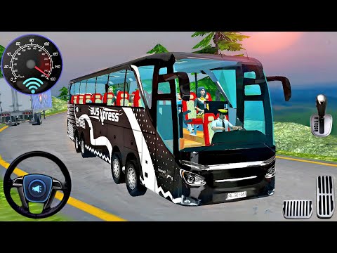 Uphill Tourist Coach Bus Driver 3D - Offroad Bus Driving Simulator : Android Gameplay 