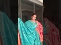 Sea Green And Orange Tassar Kecha Saree By Rachna S Creation Live Saree Sale