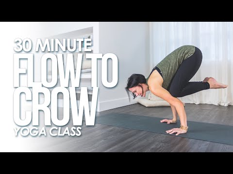 Flow to Crow 30 Minute Yoga Class | Build Strength & Confidence | Beginner+ Hand Balance Practice
