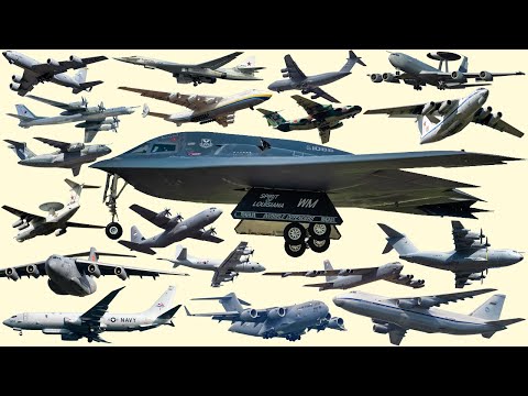 LARGEST MILITARY AIRCRAFT in the World | Boeing, Tupolev, Lockheed, Xian, Airbus, Antonov, Ilyushin