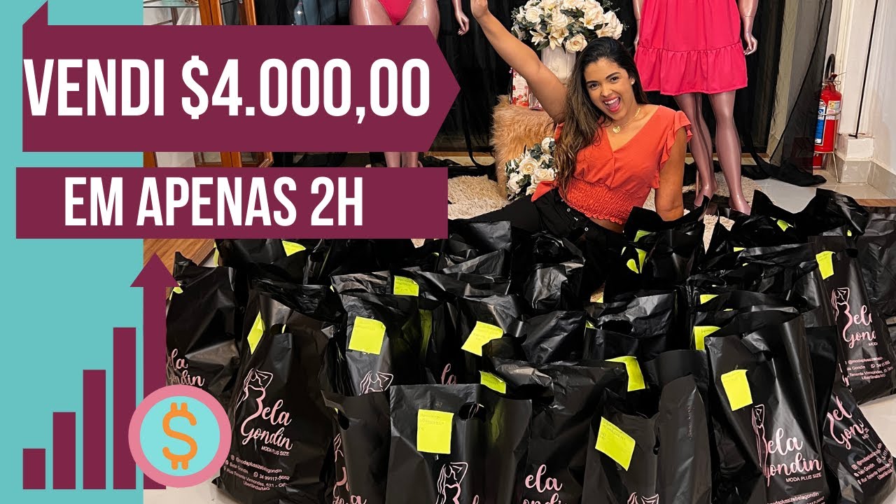 VENDI 4 MIL NA MINHA LIVE SHOP, O QUE EU FIZ?