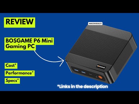 BOSGAME P6 neo Mini PC with Ryzen7 6800H, 24GB LPDDR5X RAM 1TB SSD, Win11 Pro Mini Desktop Computer 4K Triple Display, Dual LAN, WiFi6E BT5.3 video review thumbnail