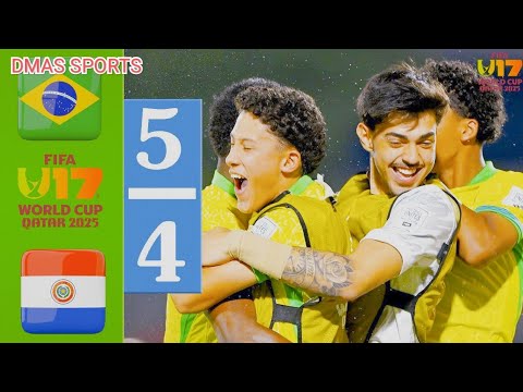 Brazil vs Paraguay 0-0 (PEN 5-4)| Penalty Highlights. U-17 World Cup Qatar 2025 HD. 