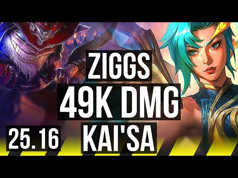 ZIGGS & Alistar vs KAI'SA & Rell (ADC) | 8/2/15, 49k DMG | KR Grandmaster | 25.16