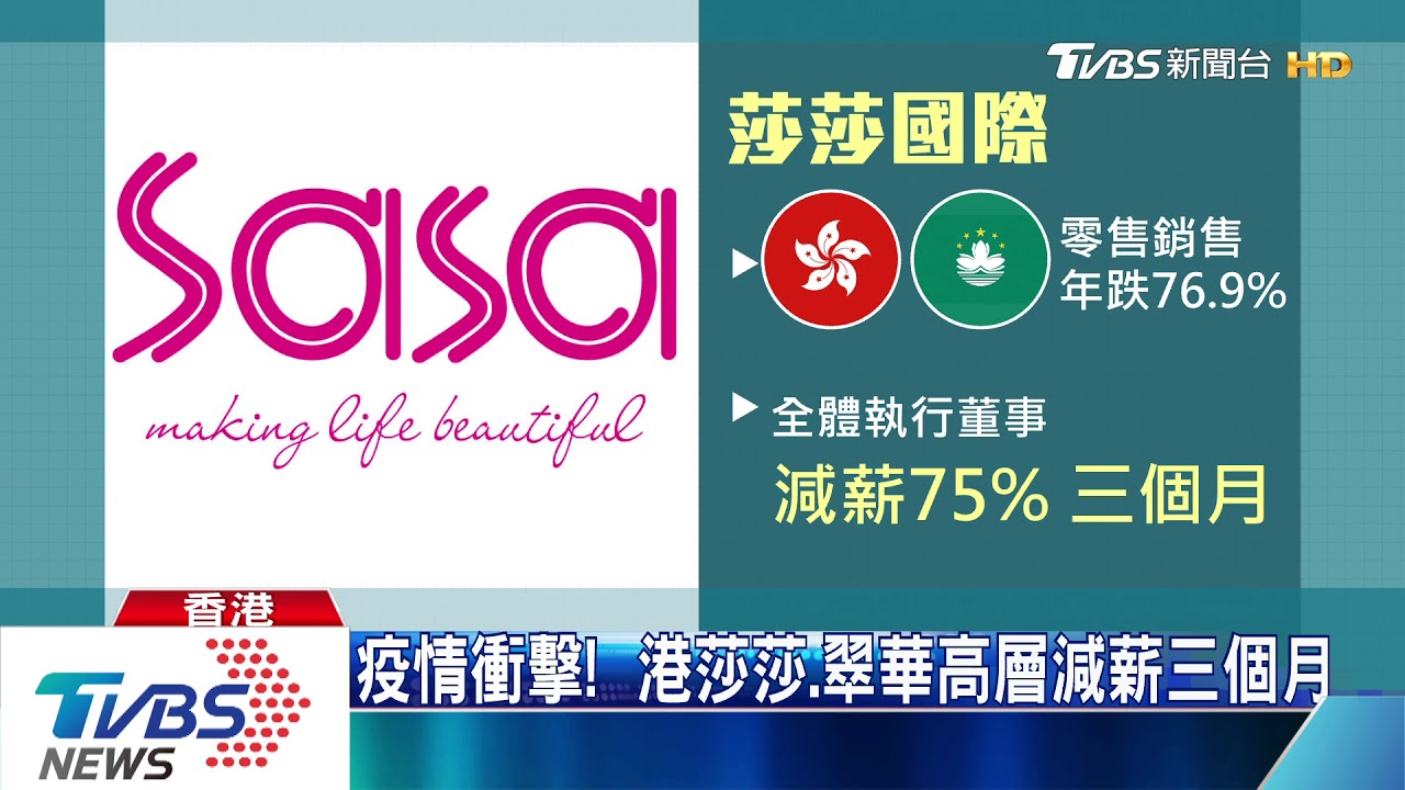 疫情衝擊! 港莎莎、翠華高層減薪三個月