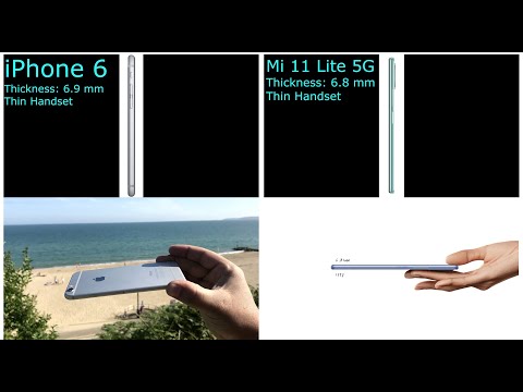 Apple iPhone 6 vs Xiaomi Mi 11 Lite | 2 Thinnest Phones