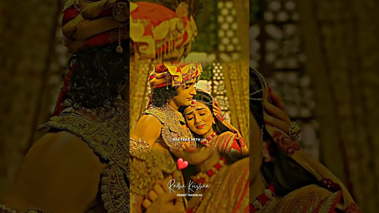 Radha Krishna ❣️#trindingshorts #lovelystatus #shortsfeed #whatsapp_status_video #hindisong #sadsong