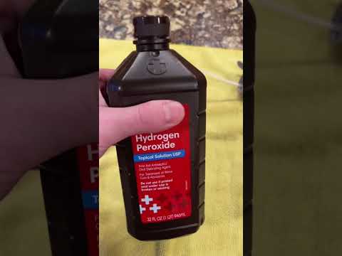 Try this hack if you like cleaning with hydrogen peroxide! #shorts