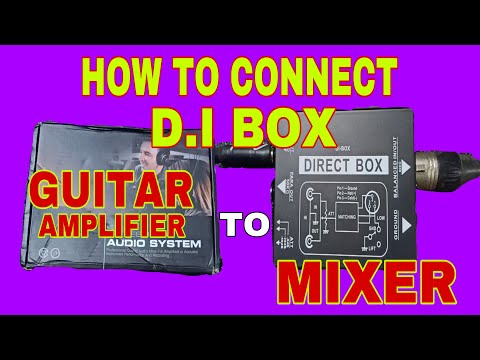 HOW TO CONNECT DI BOX FROM GUITAR AMPLIFIER TO MIXER  \  PAANO MAG CONNECT NG DI BOX   \  PINOY VLOG