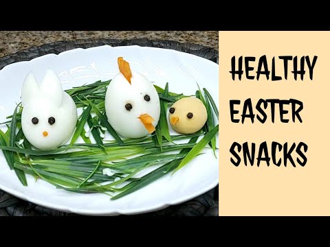 Healthy Easter Snacks Recipe | Easter Bunny Recipe | Easter Chick Recipe