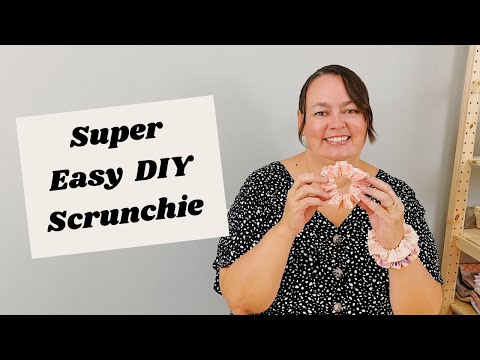 How to Sew a Super Easy Hair Scrunchie - DIY Tutorial