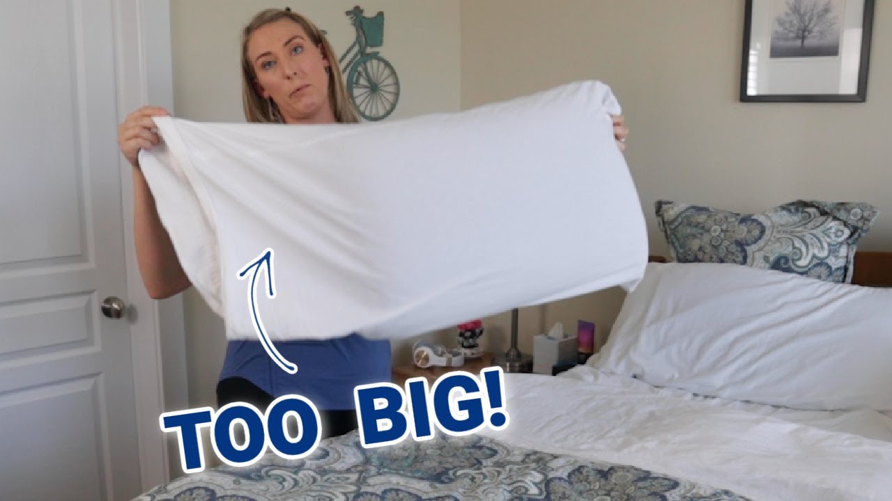 Pillow Case too Big for Pillow! How to Tuck Loose Ends!