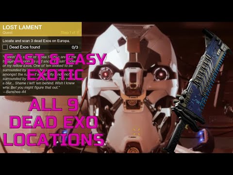 All NINE Dead Exo Locations!!!