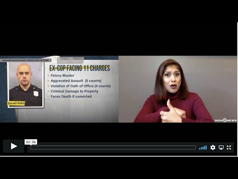 Rayshard Brooks kicked, stepped on by officers