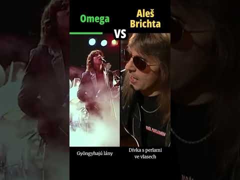 OMEGA vs ALEŠ BRICHTA - Dívka s perlami ve vlasech/ Gyöngyhajú lány - #hudba #shorts #versus