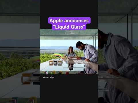 Apple announces new design called Liquid Glass.