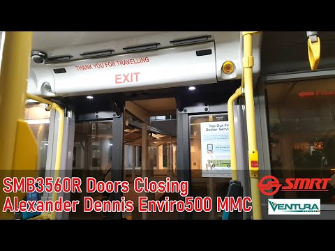 Ventura | SMRT Alexander Dennis Enviro500 MMC [Batch 1] - SMB3560R Doors Closing