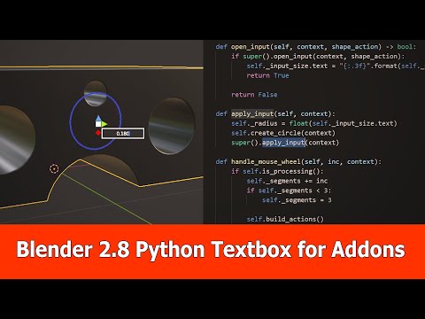 Blender 2.8 Python Textbox for Addons - Tutorials, Tips and Tricks ...