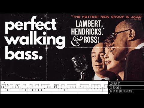 Jazz bass doesn't get COOLER than this. // Lambert, Hendricks & Ross - Twisted BASS COVER + TABS