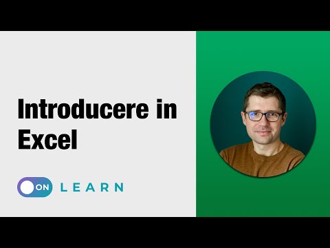 Introducere in Excel - mini curs Excel incepatori