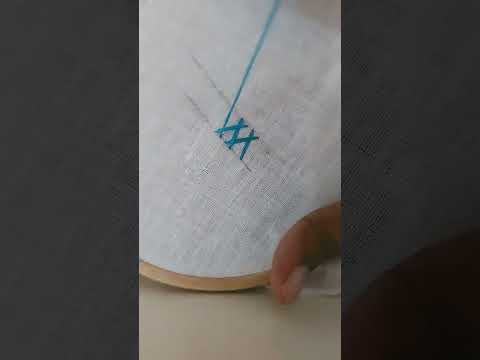 #Herring bone stitch #hand embroidery