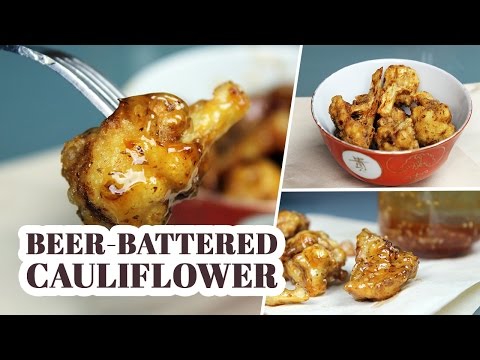 Beer-Battered Cauliflower Wings with 'Honey' Garlic Sauce | Recipe by Mary's Test Kitchen