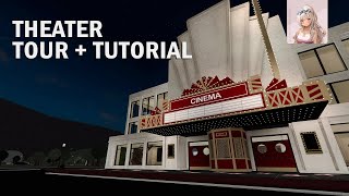 Building a Movie Theater | Bloxburg Tour & Build Hacks Speedbuild