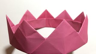 How to make an origami king's crown | origami king's crown