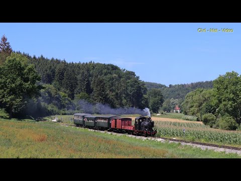 Bahnhofshocketse bei der Härtsfeldbahn 2024 - Schättere